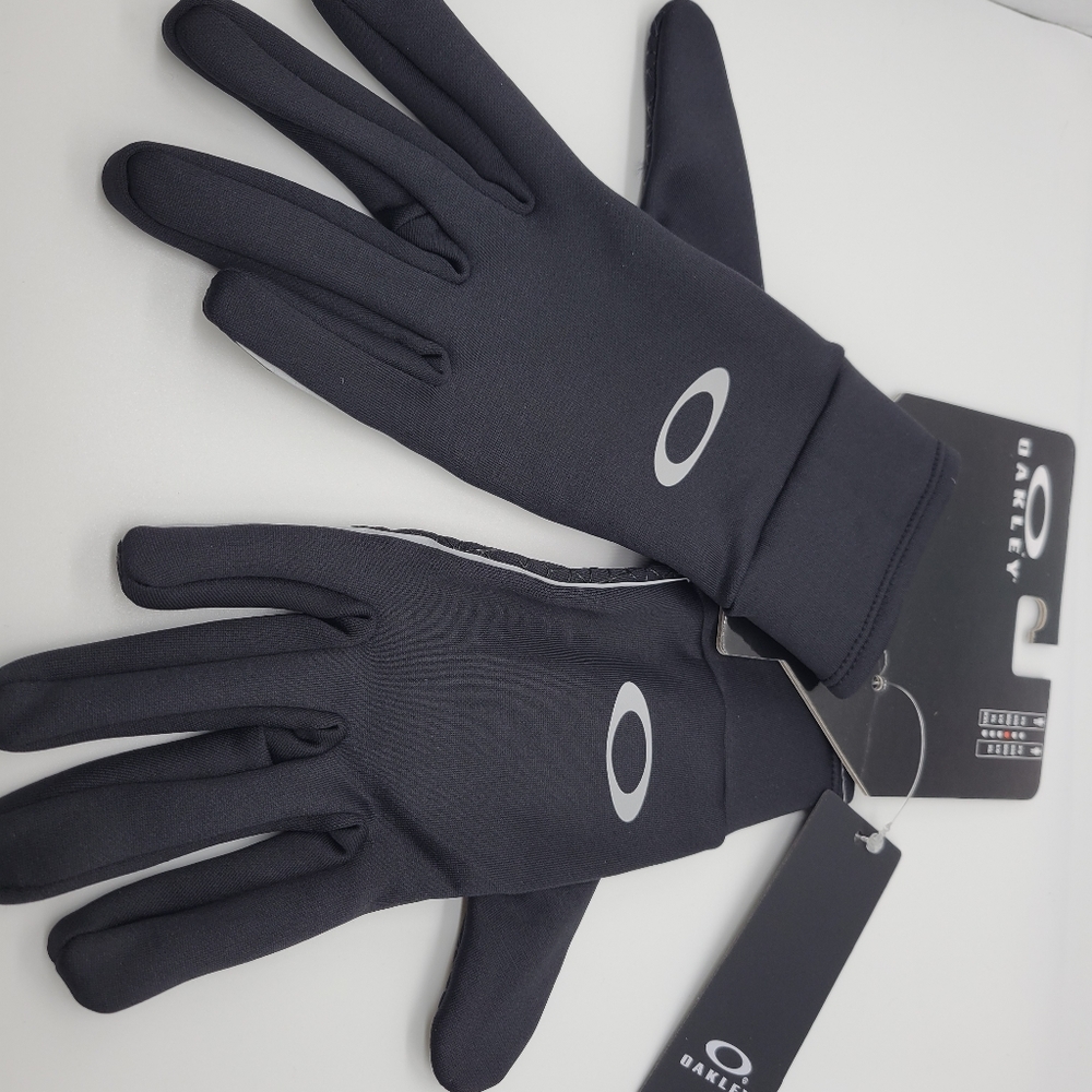 Oakley Fleece Gloves NWT M Black - Picture 2 of 6